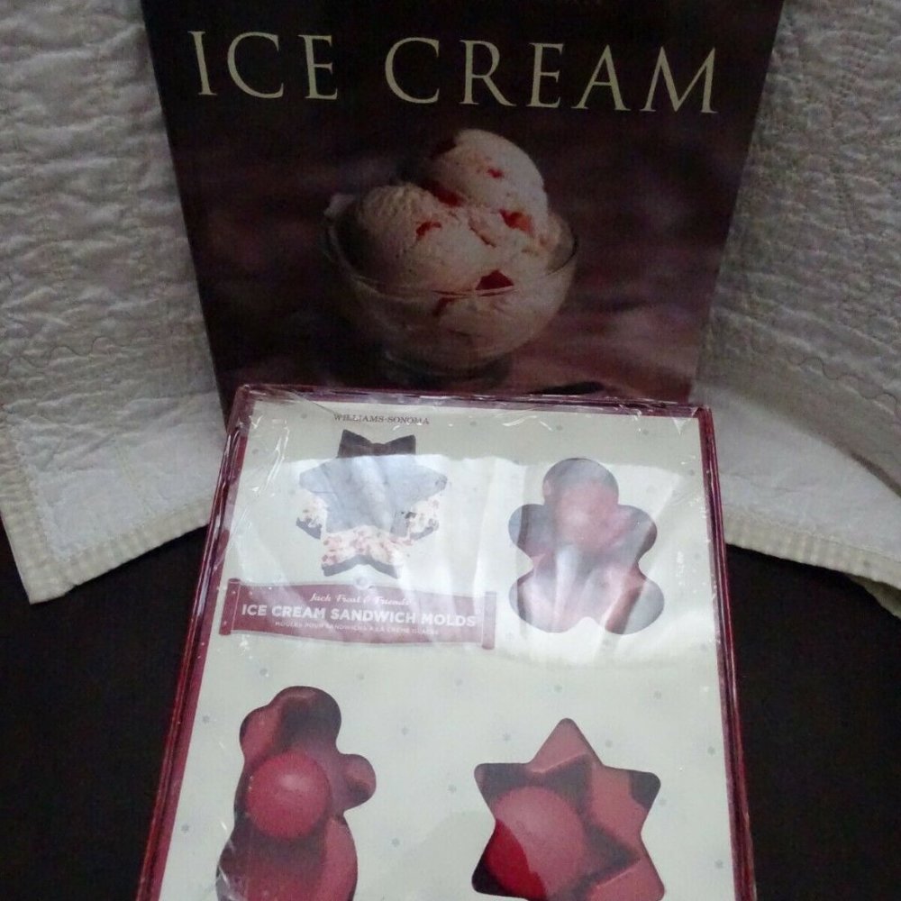 Williams Sonoma Jack Frost & Friends Ice Cream Sandwich Molds & Ice Cream Book